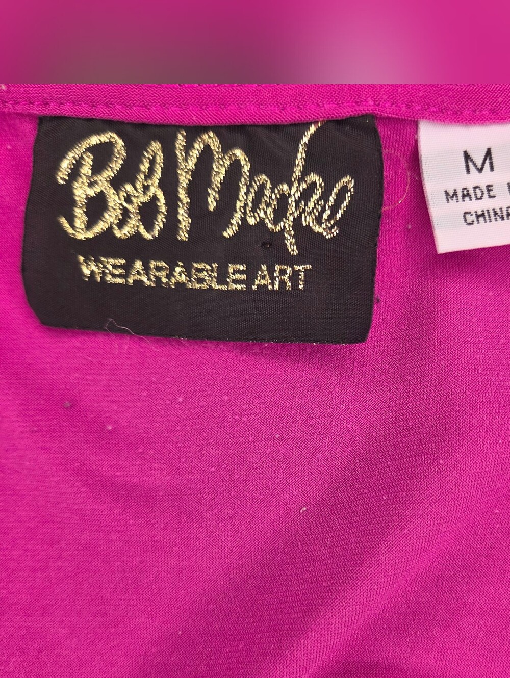 Bob Mackie Tank Top Fuchsia Size M Medium - Picture 3 of 7